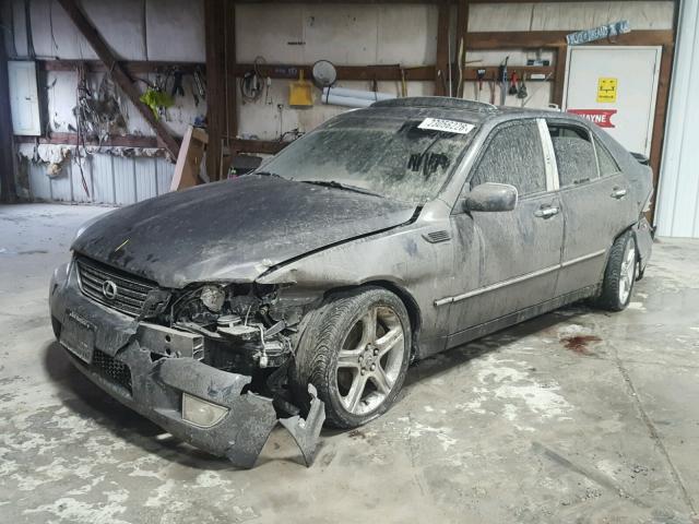 JTHBD182810024328 - 2001 LEXUS IS 300 GRAY photo 2