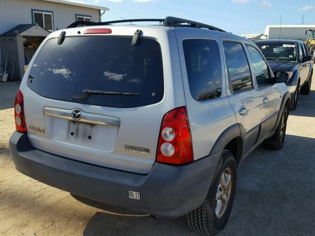 4F2YZ02ZX5KM33888 - 2005 MAZDA TRIBUTE I SILVER photo 4