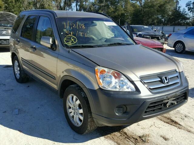 JHLRD68896C017544 - 2006 HONDA CR-V EX GOLD photo 1