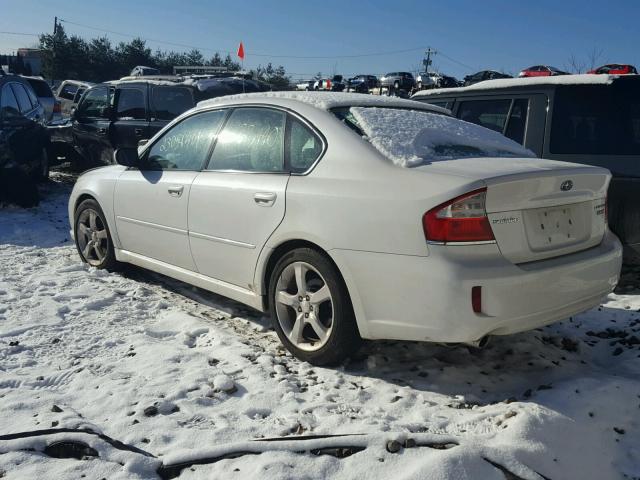 4S3BL616087214723 - 2008 SUBARU LEGACY 2.5 WHITE photo 3