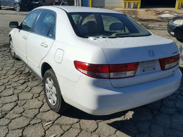 1HGCM56343A056409 - 2003 HONDA ACCORD LX WHITE photo 3