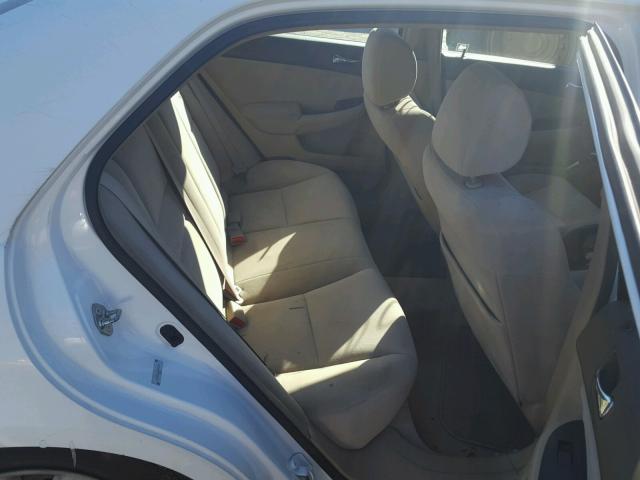 1HGCM56343A056409 - 2003 HONDA ACCORD LX WHITE photo 6