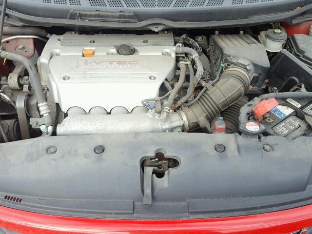 2HGFA55577H709721 - 2007 HONDA CIVIC SI RED photo 7