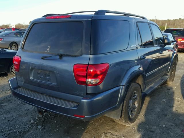 5TDZT38A45S239276 - 2005 TOYOTA SEQUOIA LI BLUE photo 4