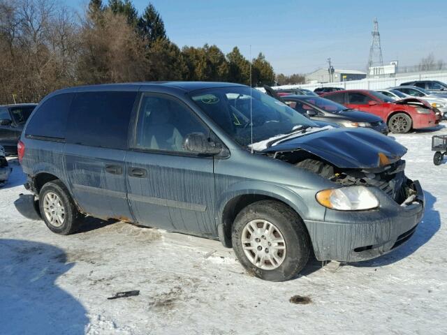 1D4GP25R16B696378 - 2006 DODGE CARAVAN SE GREEN photo 1