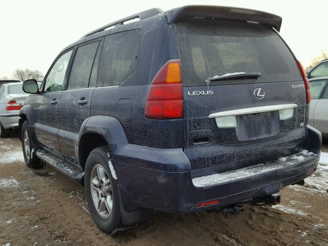 JTJBT20X650072446 - 2005 LEXUS GX 470 BLUE photo 3