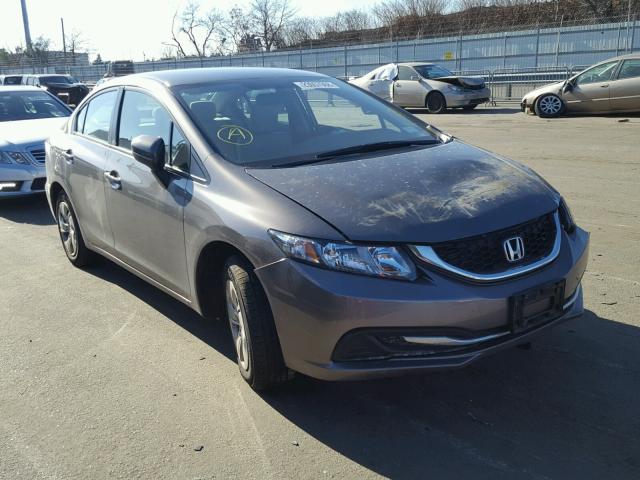 19XFB2F5XFE289309 - 2015 HONDA CIVIC LX GRAY photo 1