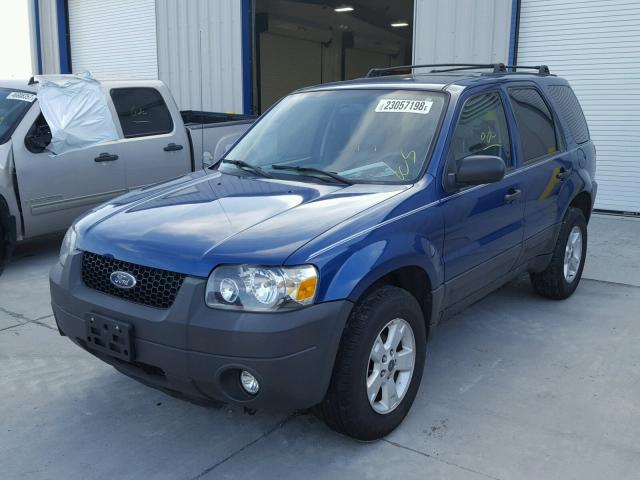 1FMCU03157KA83375 - 2007 FORD ESCAPE XLT BLUE photo 2