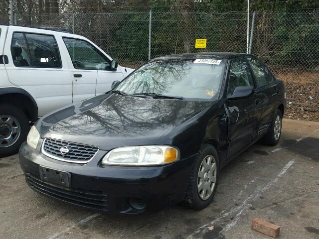 3N1CB51DXYL324404 - 2000 NISSAN SENTRA BAS BLACK photo 2