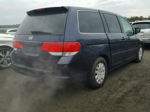 5FNRL38208B015603 - 2008 HONDA ODYSSEY LX SILVER photo 4