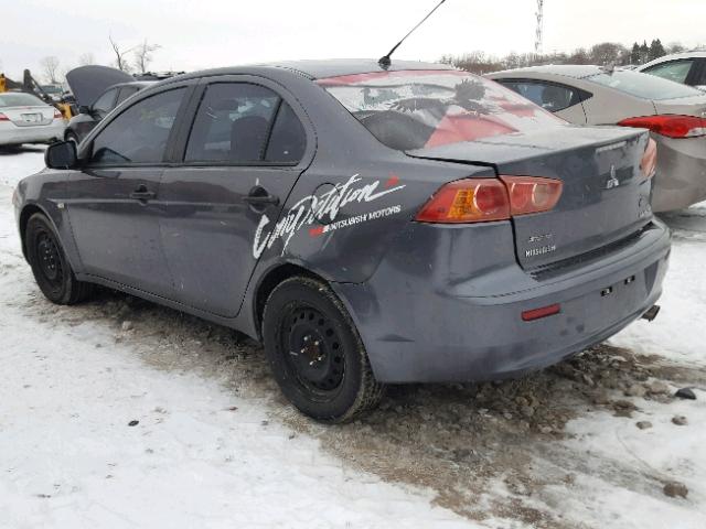 JA3AU16U58U601447 - 2008 MITSUBISHI LANCER DE BLACK photo 3