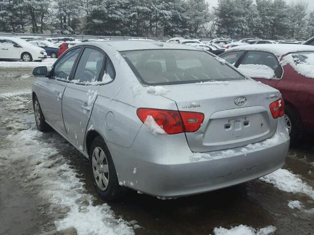 KMHDU46D28U577040 - 2008 HYUNDAI ELANTRA GL SILVER photo 3