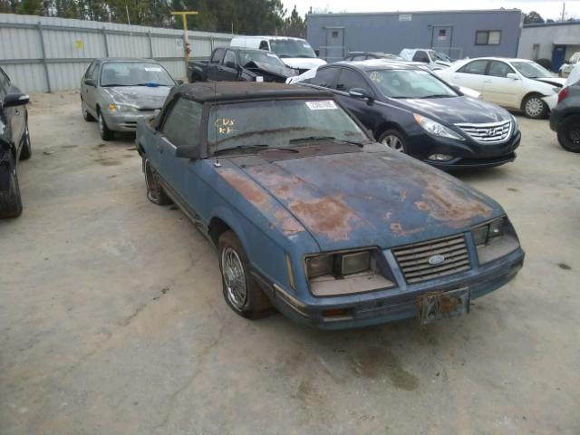 1FABP2731DF214018 - 1983 FORD MUSTANG BLUE photo 1