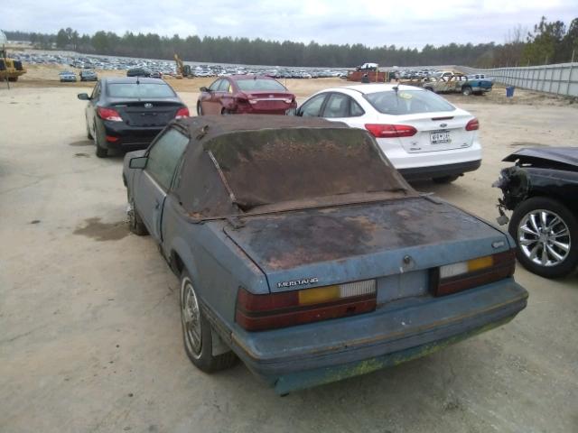 1FABP2731DF214018 - 1983 FORD MUSTANG BLUE photo 3