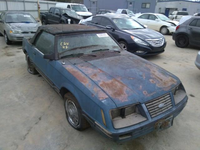 1FABP2731DF214018 - 1983 FORD MUSTANG BLUE photo 9