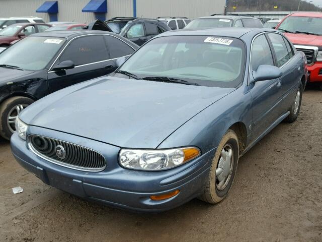 1G4HP54K8Y4188225 - 2000 BUICK LESABRE CU BLUE photo 2