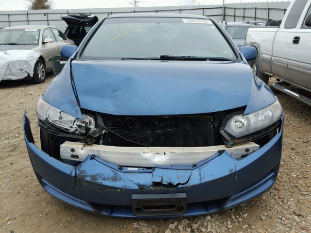 2HGFG1B69AH535341 - 2010 HONDA CIVIC LX BLUE photo 9