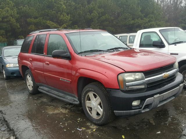 1GNDT13S222447147 - 2002 CHEVROLET TRAILBLAZE RED photo 1