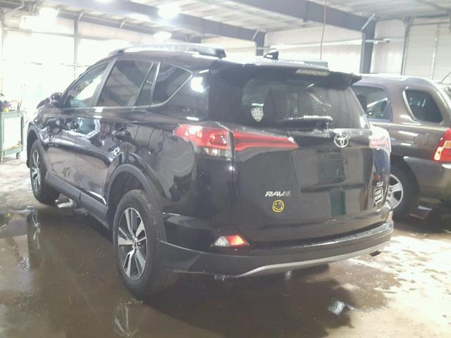 2T3WFREV1HW320839 - 2017 TOYOTA RAV4 XLE BLACK photo 3