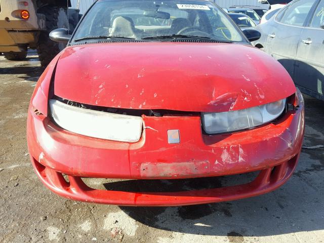 1G8ZF1281VZ374905 - 1997 SATURN SC1 RED photo 9