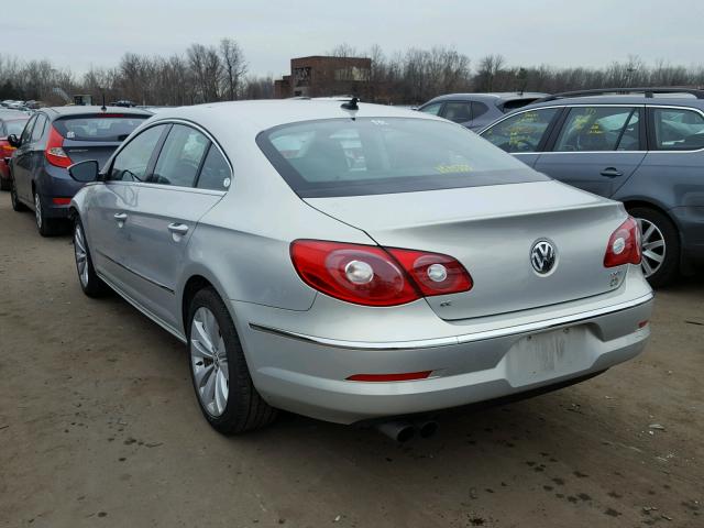 WVWMN7AN2BE725949 - 2011 VOLKSWAGEN CC SPORT SILVER photo 3