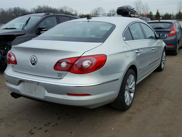 WVWMN7AN2BE725949 - 2011 VOLKSWAGEN CC SPORT SILVER photo 4