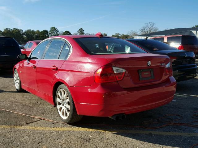 WBAVB33536AZ86164 - 2006 BMW 330 I RED photo 3