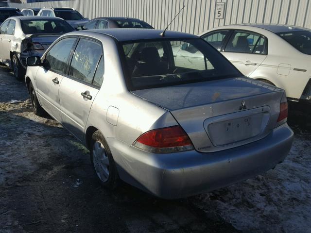 JA3AJ26E34U043700 - 2004 MITSUBISHI LANCER ES SILVER photo 3