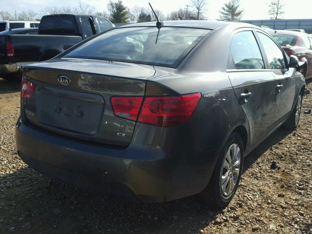 KNAFU4A23C5547385 - 2012 KIA FORTE EX BLACK photo 4