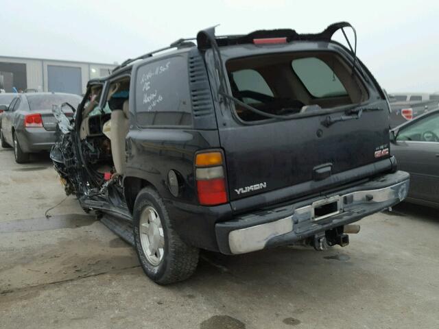 1GKEK13T55J147724 - 2005 GMC YUKON BLACK photo 3