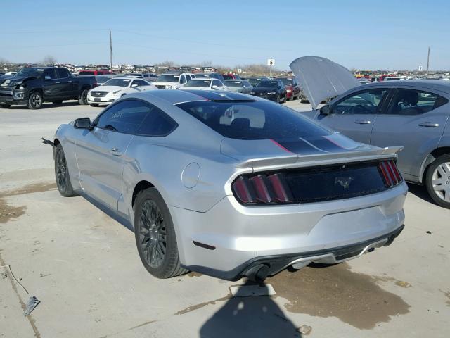 1FA6P8TH2F5310657 - 2015 FORD MUSTANG SILVER photo 3