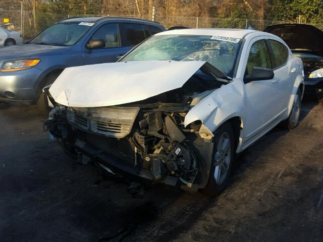 1B3LC56K38N671706 - 2008 DODGE AVENGER SX WHITE photo 2