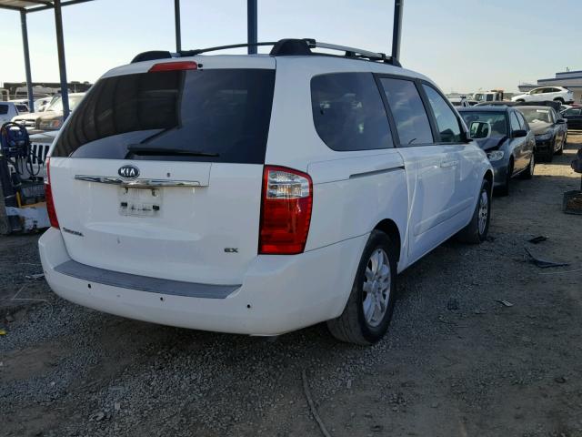 KNDMB233666102552 - 2006 KIA SEDONA EX WHITE photo 4