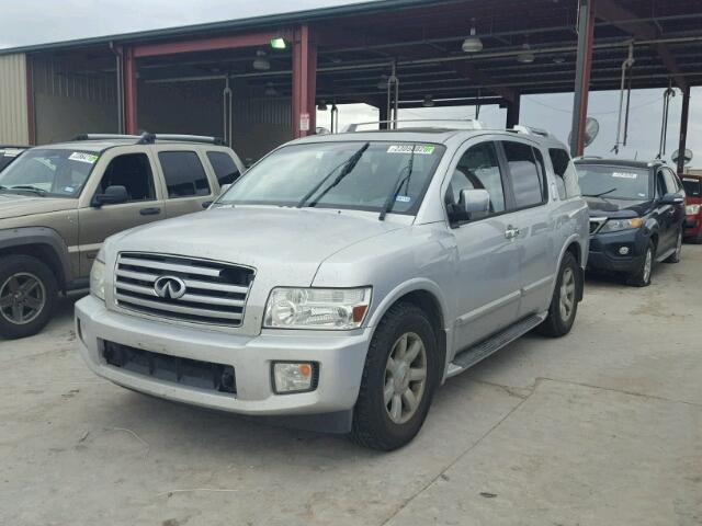 5N3AA08A86N809159 - 2006 INFINITI QX56 SILVER photo 2