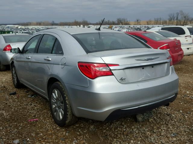 1C3CCBAB5CN320667 - 2012 CHRYSLER 200 LX SILVER photo 3