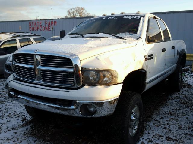 3D7KU28C14G166722 - 2004 DODGE RAM 2500 S WHITE photo 2