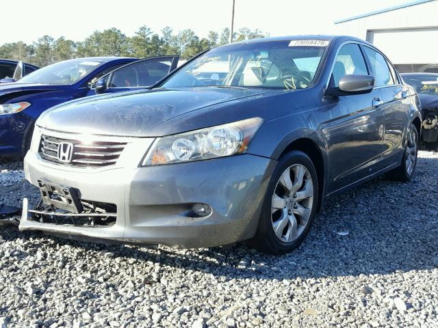 1HGCP36849A039318 - 2009 HONDA ACCORD EXL GRAY photo 2