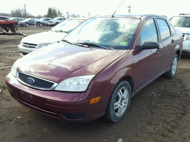 1FAHP34N77W274699 - 2007 FORD FOCUS ZX4 BURGUNDY photo 2