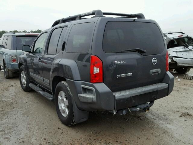 5N1AN08U35C646955 - 2005 NISSAN XTERRA OFF GRAY photo 3