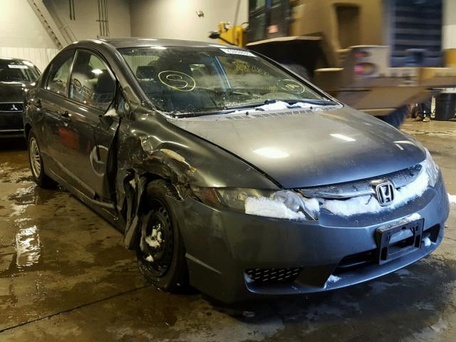 2HGFA16339H340560 - 2009 HONDA CIVIC VP GRAY photo 1