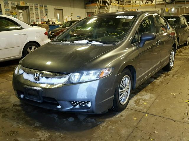 2HGFA16339H340560 - 2009 HONDA CIVIC VP GRAY photo 2