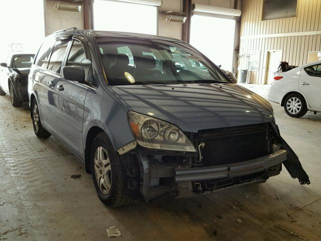 5FNRL38457B021784 - 2007 HONDA ODYSSEY EX BLUE photo 1