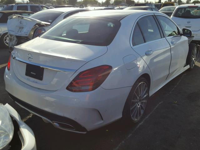 55SWF4JB0FU094311 - 2015 MERCEDES-BENZ C 300 WHITE photo 4