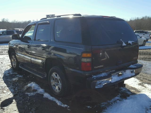 1GKEK13T55R255648 - 2005 GMC YUKON BLACK photo 3