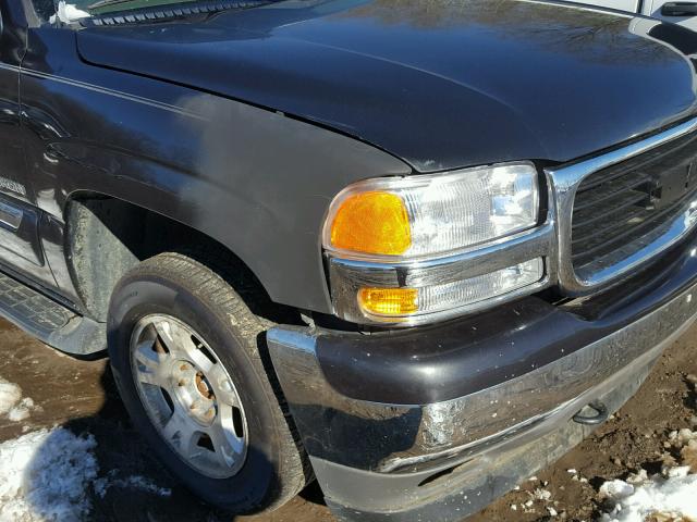 1GKEK13T55R255648 - 2005 GMC YUKON BLACK photo 9