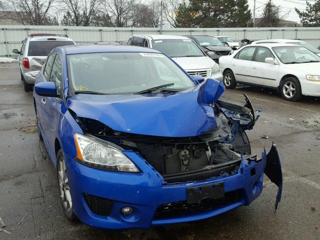 3N1AB7AP0DL674308 - 2013 NISSAN SENTRA S BLUE photo 1