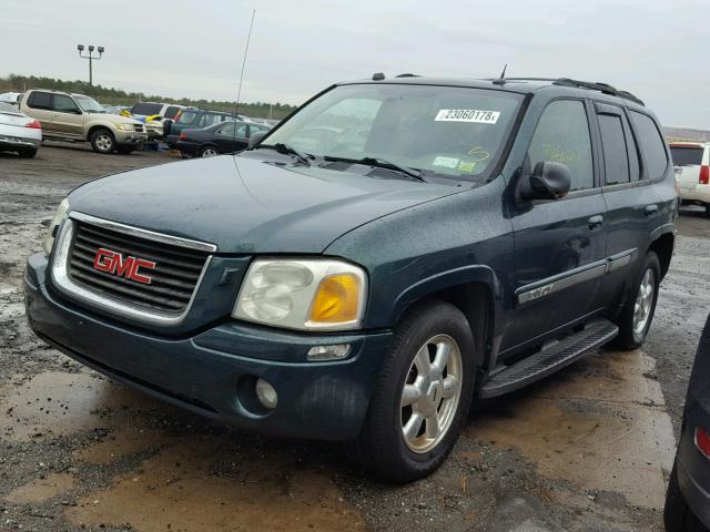 1GKDT13S152269037 - 2005 GMC ENVOY GREEN photo 2