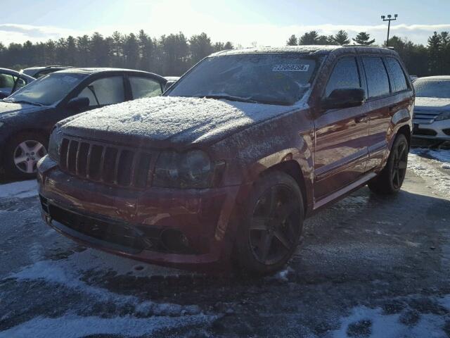 1J8HR78357C505002 - 2007 JEEP GRAND CHER RED photo 2