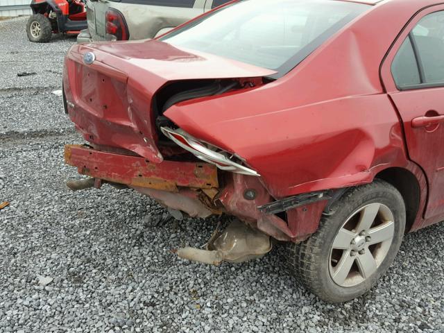 3FAHP07137R104575 - 2007 FORD FUSION SE RED photo 9