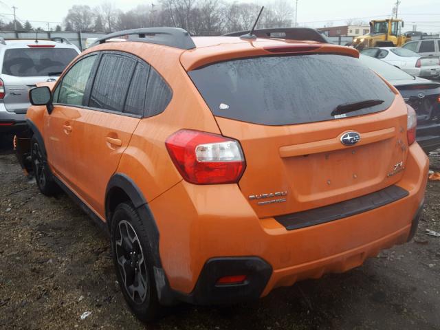 JF2GPAWC9E8304777 - 2014 SUBARU XV CROSSTR ORANGE photo 3